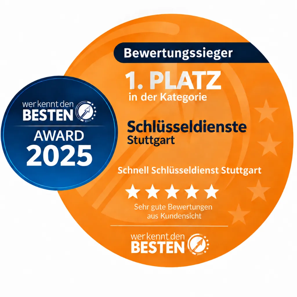 werkenntdenBESTEN Award 2025: 1. Platz Schlüsseldienste Stuttgart für Schnell Schlüsseldienst Stuttgart